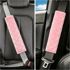 Soft Auto Seat Belt Cover Seatbelt Shoulder Pad Cushions 2 PCS for a More Comfortable Driving Universal Fit for All Cars and Backpack Dirty Pink