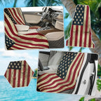 Car Seat Towel Cover After Gym, Car Seat Cover Towel – Sweatproof, Washable, Non-Slip Cover for Cars, SUVs (2 Pack, Patriotic)