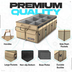 Trunk Organizer For SUV Car Trunk Organizer, Foldable Storage, Car Accessories for Women Men, Collapsible Bag, 600D Oxford, Non Slip Bottom, Straps, Soft Cover (85L)