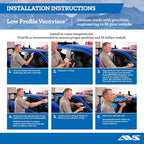 Auto Ventshade [AVS] Low Profile Ventvisor | 2022 - 2023 Ford F-150 Lightning Model, 2015-2023 F-150 (Includes 17-22 Raptor Model) F-250,350,450 Super Crew Cab, Smoke - 4 pc. | 894044
