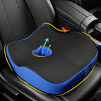 Car Seat Cushion for Driving, Car Seat Pillow for Short Drivers | Ergonomic Memory Foam Seat Cushion for Pain Relief, Adult Booster Seat for Car, Butt Cushion for Car, Truck, Office, Blue