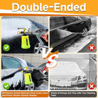 High Pressure Washer Gun with Foam Cannon, Foam Cannon Dual Connector Accessory, Car Wash Foam Gun Kit 1/4 Inch Quick Connector, 5 Pressure Washer Nozzle Tips
