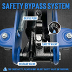 Low Profile Car Jack, 2.5 Ton (5,000 lb) Hydraulic Trolley Floor Jack for Garage, Home, Shop, Lifting Range 3.35" to 14.57", Blue
