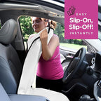 Waterproof Sweating Car Seat Cover for Post Gym Workout, Running, Swimming, Beach and Hiking, Universal Fit Anti-Slip Bucket Seat Protector for Cars, SUVs and Trucks, Machine Washable, White