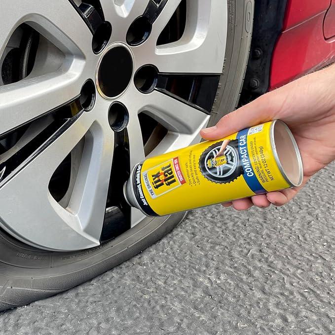 S60410 Aerosol Emergency Flat Tire Repair and Inflator, for Compact Tires, Eco-Friendly Formula, Universal Fit for All Compact Cars, 12 oz. (Pack of 1)