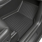 Floor Mats for 2024-2025 2026 Tesla Model 3 Highland | 6-Piece Set Extra-Thick TPE All-Weather Floor & Cargo Liners | Pet & Child-Friendly Custom Fit Interior Accessories
