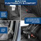Standard Back Seat Extender for Dogs, Black – As Seen on Shark Tank – Hard Bottom Platform for Cars, SUVs & Mid-Size Trucks – 400lb Support, Waterproof – Rigid Back Seat Cover for Dogs