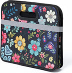 Paws Car Trunk Organizer Foldable Storage Bin with Handles Non Slip Base Pet Gear Travel Tote for SUV Truck (Floral Pawscape)