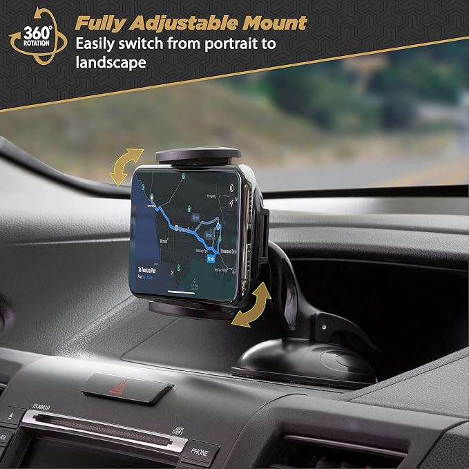 SUHWD-XCES0 Select Window/Dash Mount Phone Holder Cradle for Car or Truck - Universal Hands-Free Mount for Car Window or Dashboard - Vehicle Cell Phone Holder for iPhone or Android Smartphones