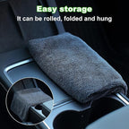 Microfiber Towels for Cars, 3 Pack 35.4" x 23.6" Car Drying Towel, Dark Gray Reusable Car Towel, Quick Drying Car Microfiber Cleaning Cloth for RVs, SUVs, Trucks