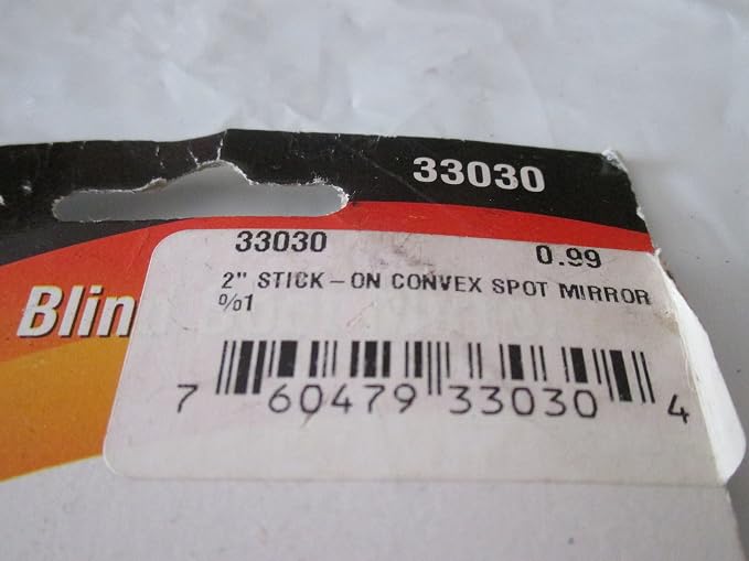 33030 2” Round Stick-on Convex Spot Mirror for Trucks, Buses, Utility Vehicles and more