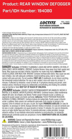 37438 21351 Rear Window Defogger Tab Adhesive, 0.03/0.02 fl. oz.