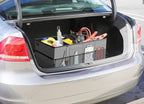 Foldable Car Trunk Organizer for SUV, 3-Compartment, Dark Gray | with Removable Divider, Side Pockets and Securing Straps