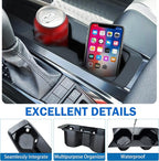 Cup Holder Insert for Toyota Camry 2025 2026 Accessories Center Console Cup Holder Armrest Front Drink Holder Protection Organizer Interior Decoration for 9th Gen Camry XSE/XLE/SE/LE, Black