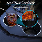 Car Cup Coaster Universal Automotive Waterproof Non-Slip Cup Holders Sift-Proof Spill Holder Car Interior Accessories 2 Pack Black