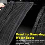 3 Pack Car Drying Towel, 1200GSM Microfiber Towels for Cars | 24 x 36 Inch & 12 x 12 Inch Super Absorbent Detailing Towels Dual Sided Streak-Free Twisted Loop for Auto SUV Truck Boat Home