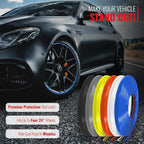 PROTECTiQ Universal Wheel Protection - Trim Easy to Apply with Automotive 3M Tape. 6 Colors - Fits Up to 24" Rims - Including Tesla - Blue