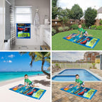 Kids Super Soft Cotton Bath/Pool/Beach Towel, 58 In x 28 In, Hot Wheels