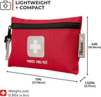 Compact First Aid Kit — Waterproof Rip-Stop Travel Case