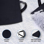 Windshield Cover for Ice and Snow | Oxford Fabric Windshield Cover for SUV, Sedan, Coupe & Hatchback | Protection from Snow, Ice & Frost | Winter Car Accessories