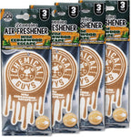 Hanging Car Air Freshener 12-Pack, Wild Cedarwood Escape Warm, Woody & Earthy Cedarwood Fragrance, Rearview Mirror Paper Fresheners for Cars, Trucks, SUVs & Boats
