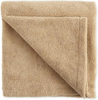 Pet Grooming Towel Collection Absorbent Microfiber X-Large, 41x23.5", Embroidered Taupe