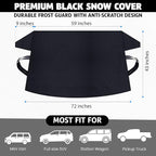 Truck Windshield Cover for Ice and Snow | SUV Snow Cover - Frost Cover Gives Protection from Snow and Ice | Car Cover for Snow | Winter Car Accessories | X-Large 72" x 43"