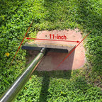 63 Inch One-Piece Handle Weed Scraper Garden Flat Shovel Floor Scraper Long Handle Heavy Duty Multi Weeding Shovel with 11 Inch Spring Steel Blade for Ice, Weed, Dirty, Moss, Lawn Edging
