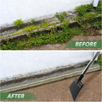 63 Inch One-Piece Handle Weed Scraper Garden Flat Shovel Floor Scraper Long Handle Heavy Duty Multi Weeding Shovel with 11 Inch Spring Steel Blade for Ice, Weed, Dirty, Moss, Lawn Edging