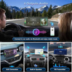 Carplay Screen for Car, 10.26'' Upgrade Wireless CarPlay & Android Auto Car Play Screen with OTA Updates,1080P Backup Cam (with a Cam Bracket), GPS Navigation, Voice Control for All Vehicles