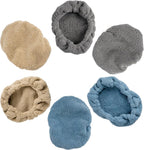 Premium Lint Free Microfiber Cleaning Covers for Windshield Cleaning Tool, Fits 4x6 inch Plate (Blue/Gray/Teal, 6 Pack)