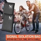 Faraday Bags for Phones - RFID Blocking Sleeves Privacy & GPS Blocker - All Signal Blocking Faraday Pouch Key Fob, Credit Card & Personal Data Go Silent in our Dark Pocket Security - GRAY Faraday Bag