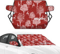 Vortex | Winter Windshield Cover for Ice and Snow, Standard Size (Winterwoods, Red) - Wiper Blade + Side Mirror Covers - Fit-Fast Straps, Security Panels + Storage Pouch - 59 x 41 Inches