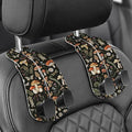 Purse Holder for Car, 2 Pack Heavy Duty Purse Hanger for Car, PU Leather Car Seat Hooks for Purses and Bags, Cute Mushrooms Headrest Organizer for Handbags & Backpacks