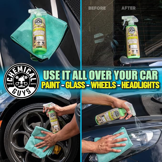 WAC_707RU EcoSmart Waterless Car Wash & Wax Ready To Use, Safe for Cars, Trucks, SUVs, Motorcycles, RVs & More, 128 fl oz (1 Gallon)