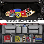 Car Trunk Organizer and Storage, Large Capacity Backseat Hanging Storage Accessories, Backseat Car Organizer for SUV/MPV/Truck (Grey)