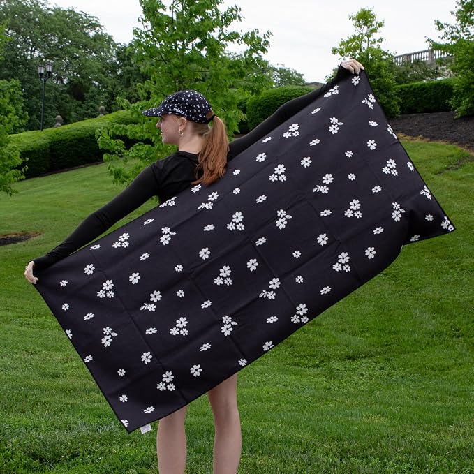 Athletic Running Towel, Full-Sized, Car Seat Cover - Performance Microfiber (Florid Declamation)