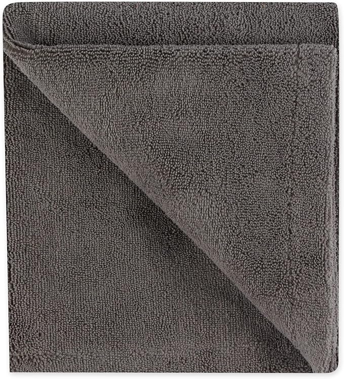 Pet Grooming Towel Collection Absorbent Microfiber X-Large, 41x23.5", Embroidered Gray