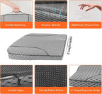 Premium Car Seat Cushion, Memory Foam Driver Seat Cushion to Improve Driving View- Coccyx & Lower Back Pain Relief - Seat Cushion for Car, Truck, Office Chair (4D Mesh Gray)