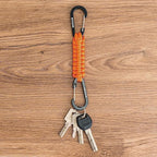 Paracord Keychain Carabiner Clip, D Ring Lanyard Hanger Stroller Hook for Water Bottle, Key, Backpacks, Men, Women