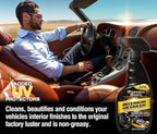Premium Car Care Kit - 3 Pack Gift Set - Full Size Bottles Of: Ceramic Car Wash, Ceramic Wax Spray and Interior Cleaner