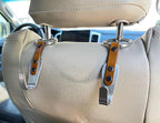 Headrest Hooks for Car 2 Pack Black