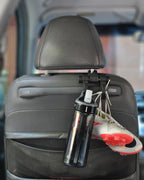 25526 Headrest Hanger 2 Hook Organizer for Bags, Purses and Car Storage, Black