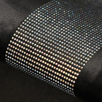 Steering Wheel Cover for Women Men Bling Bling Crystal Diamond Sparkling Car SUV Wheel Protector Universal Fit 15 Inch (Black with White Diamond,Standard Size(14" 1/2-15" 1/4))