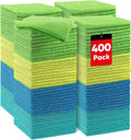 400 Pack Microfiber Cleaning Cloths, Microfiber Towels for Cars, Lint Free & Scratch-Free Bulk Cleaning Rags for House, Kitchen, Car and Shop, Absorbent Cleaning Towels 11.5 x 11.5 inch