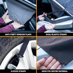 Windshield Cover for Ice and Snow | Enhanced 600D Oxford Fabric Windshield Frost Cover | Water, Heat & Sag-Proof Car Windshield Snow Cover | Suitable for Van & MPV | XX-Large (78 x 45 Inches)