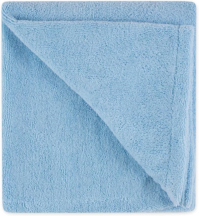 Pet Grooming Microfiber Towel, Embroidered Collection, X-Large,41x23.5", Blue