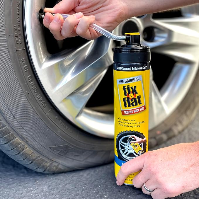 S60369 Aerosol Emergency Flat Tire Repair and Inflator, for X-Large Tires, Eco-Friendly Formula, Universal Fit for All Cars, Trucks and SUVs, 24 oz. (Pack of 1)