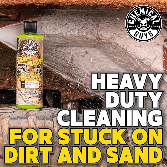 CWS20216 Tough Mudder Foaming Truck, Off Road, ATV and RV Heavy Duty Wash Soap, (Works with Foam Cannons, Foam Guns or Bucket Washes), 16 fl oz, Lemon Scent