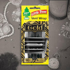 Car Air Freshener | Vent Wrap Provides Long Lasting Scent, Invisibly Fresh | 16 Air Fresheners | Gold